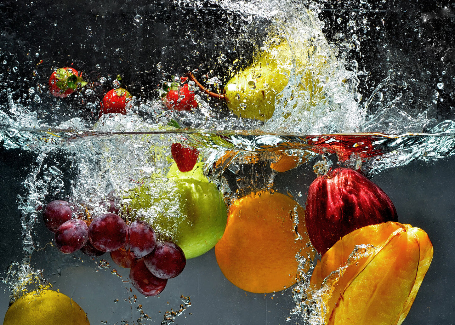 Obst Leinwandbild Orange Gelb 70x50 DD123051 Keilrahmenbild Wandbild Leinwand