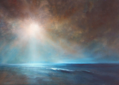 Meer Leinwandbild Kunst Blau 70x50 DD123075 Keilrahmenbild Wandbild Leinwand