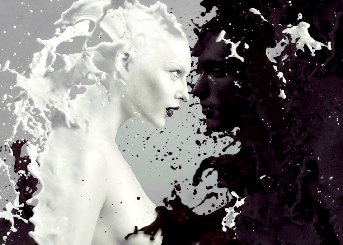 Mensch Leinwandbild Milch und Kaffee 70x50 DD123086 Keilrahmen Wandbild Leinwand