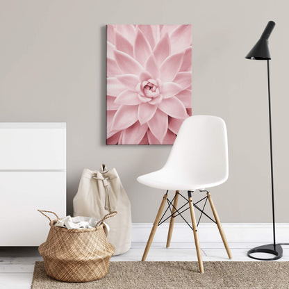 Blume Leinwandbild Rosa Floral 50x70 DD123118 Keilrahmenbild Wandbild Leinwand
