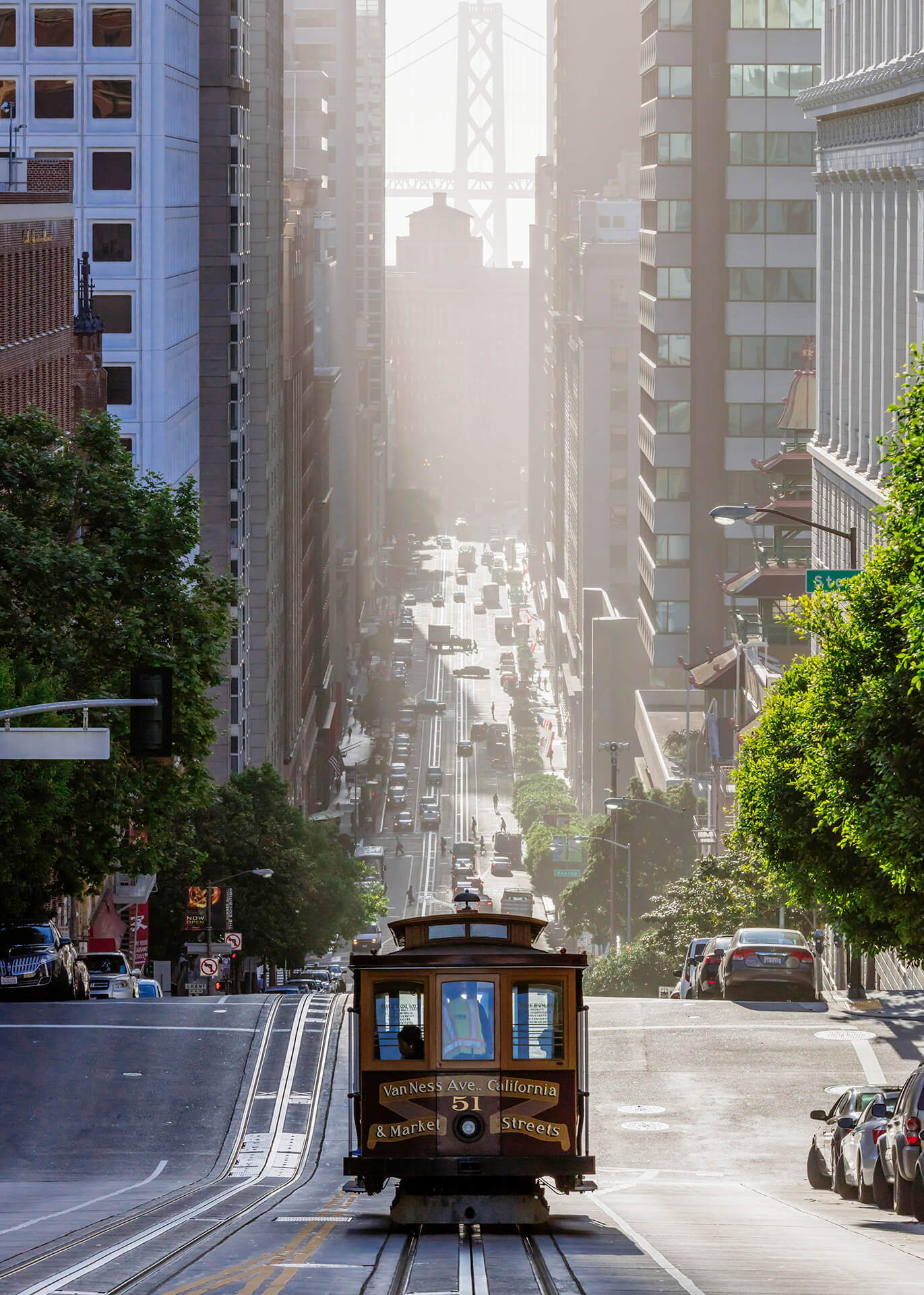 Leinwandbild San Francisco Blau Grau 50x70 DD123127 Keilrahmenbild Wandbild