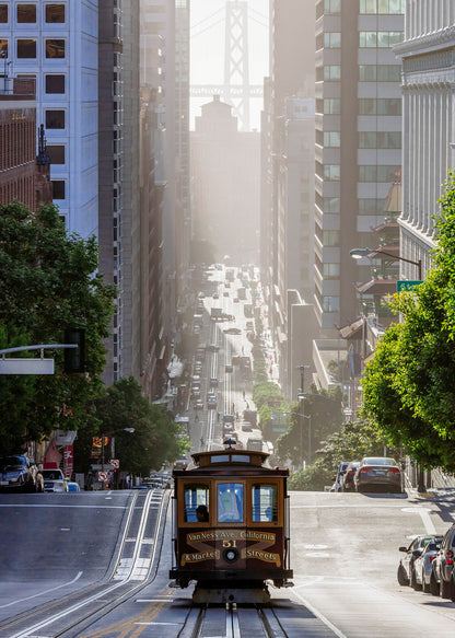 Leinwandbild San Francisco Blau Grau 50x70 DD123127 Keilrahmenbild Wandbild