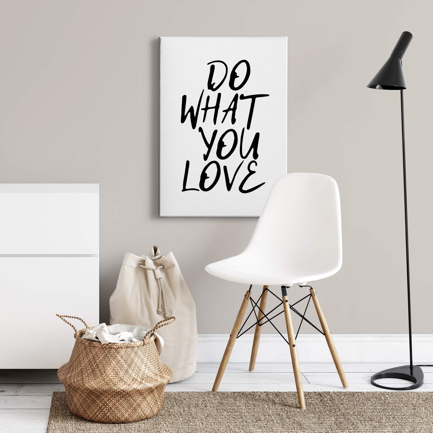Zitate Leinwandbild Weiß Schwarz 50x70 DD123142 Keilrahmen Wandbild Leinwand