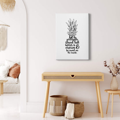 Zitate Leinwandbild Weiß Schwarz 50x70 DD123143 Keilrahmen Wandbild Leinwand