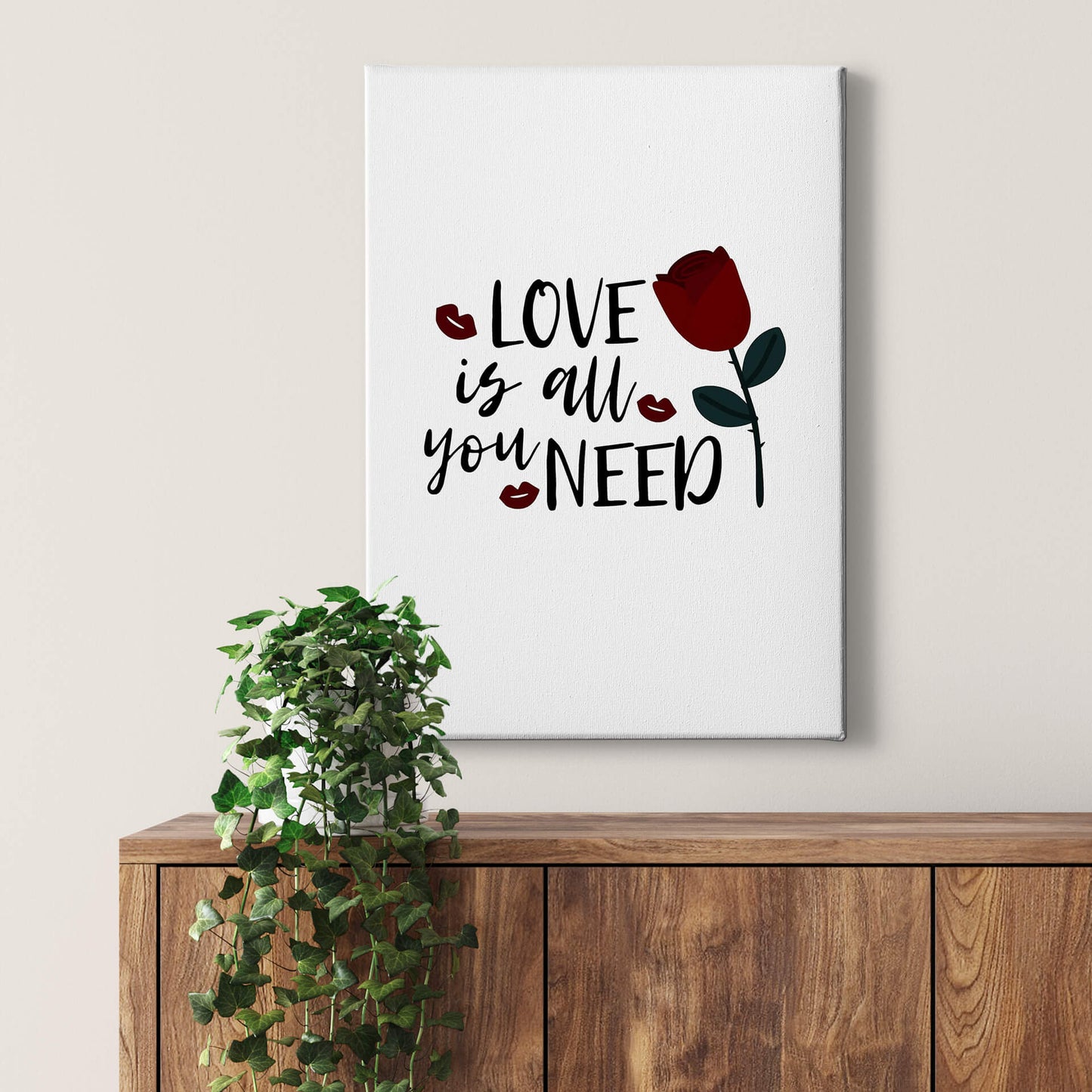 Zitate Leinwandbild Weiß Schwarz 50x70 DD123146 Keilrahmen Wandbild Leinwand