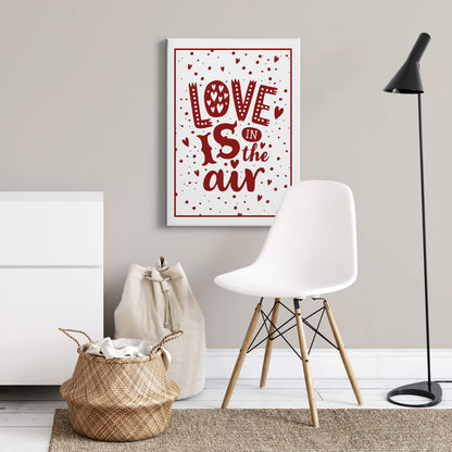 Zitate Leinwandbild Weiß Rot 50x70 DD123147 Keilrahmen Wandbild Leinwand