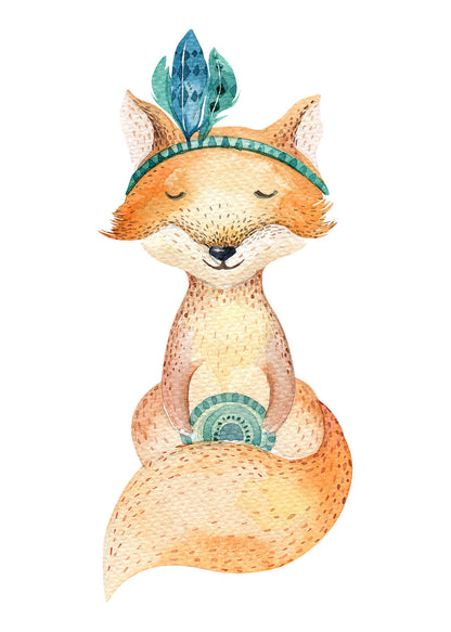 Leinwandbild Kinderzimmer Braun Weiß 50x70 DD123188 Keilrahmenbild Wandbild