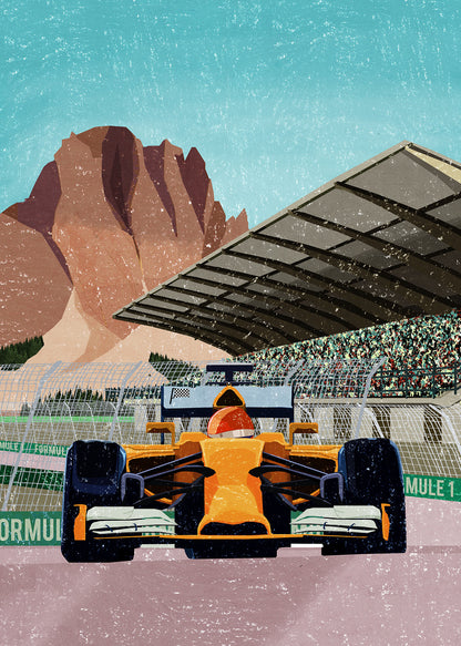 Leinwandbild Kinderzimmer Rennwagen Orange 50x70 DD123200 Keilrahmen Wandbild