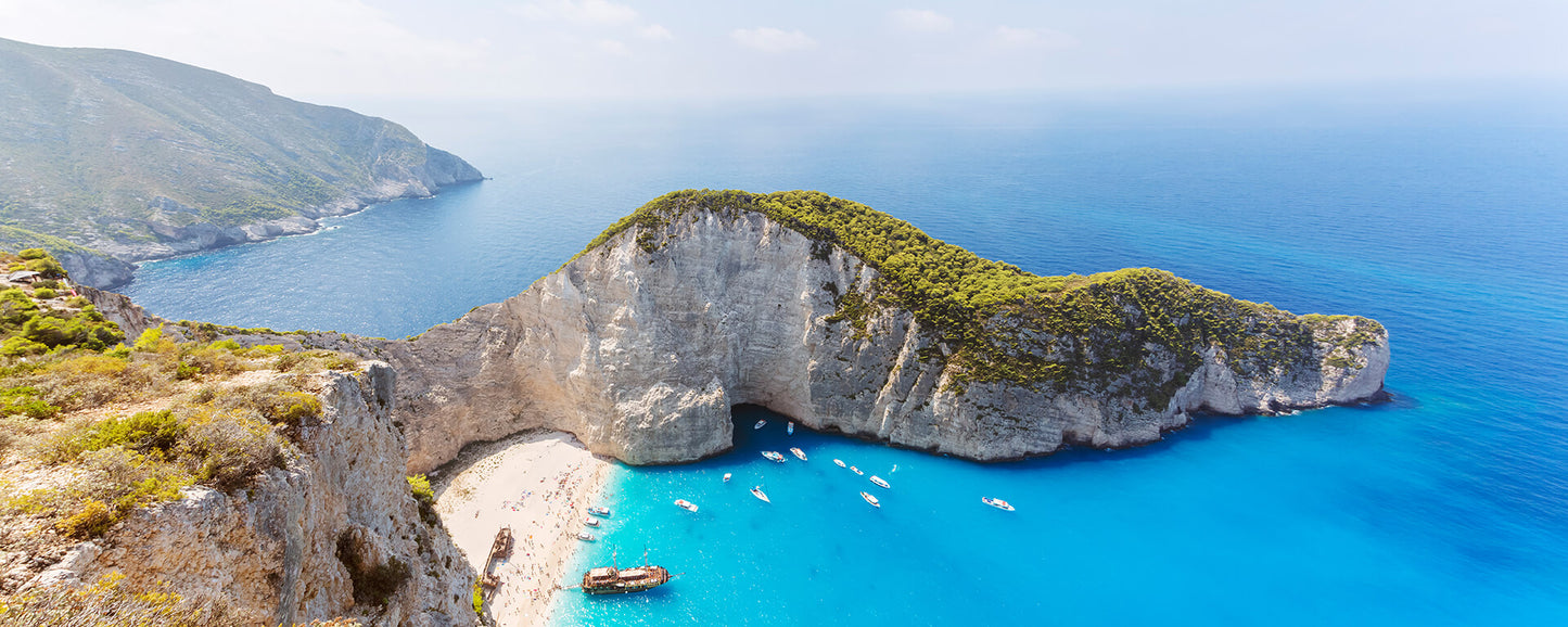 Leinwandbild Meer Blau Grau Grün 100x40 DD123209 Keilrahmen Wandbild Leinwand