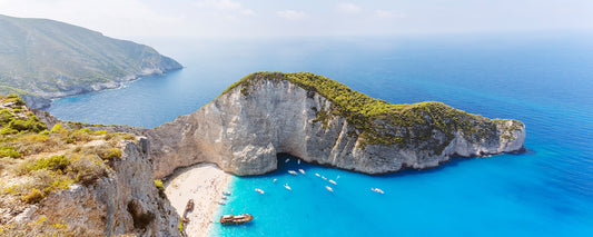 Leinwandbild Meer Blau Grau Grün 100x40 DD123209 Keilrahmen Wandbild Leinwand