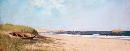 Leinwandbild Meer Strand Braun Blau Grün 100x40 DD123238 Wandbild Leinwand