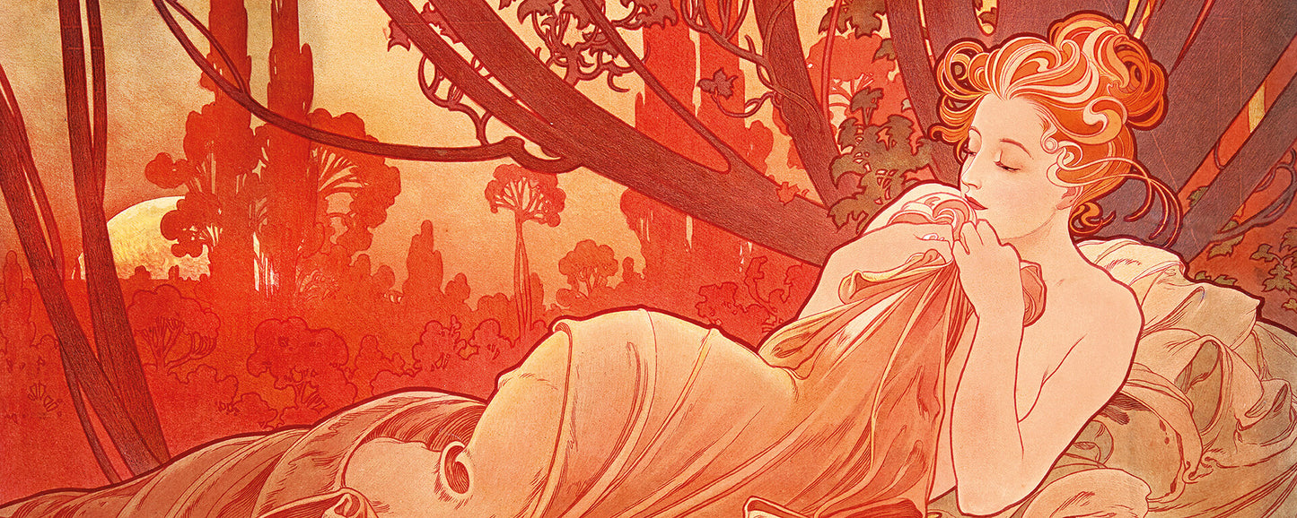 Leinwandbild Frau Kunst Rosa Orange  100x40 DD123240 Keilrahmen Wandbild