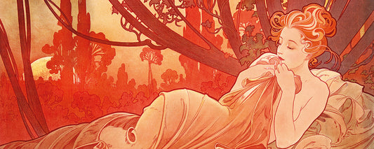 Leinwandbild Frau Kunst Rosa Orange  100x40 DD123240 Keilrahmen Wandbild