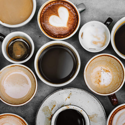 Leinwandbild Cappuccino Braun Beige Weiß 50x50 DD123279 Keilrahmenbild Wandbild