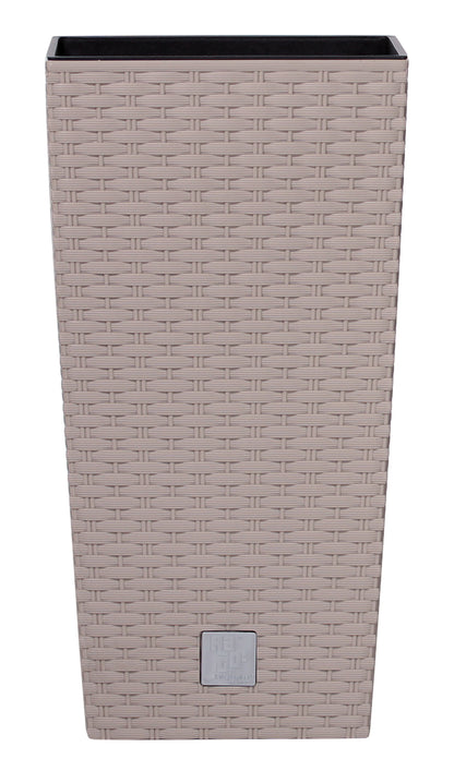 2x 50cm Pflanzschale Rattan Optik Blumentopf Übertopf Kübel Garten Blumenkübel