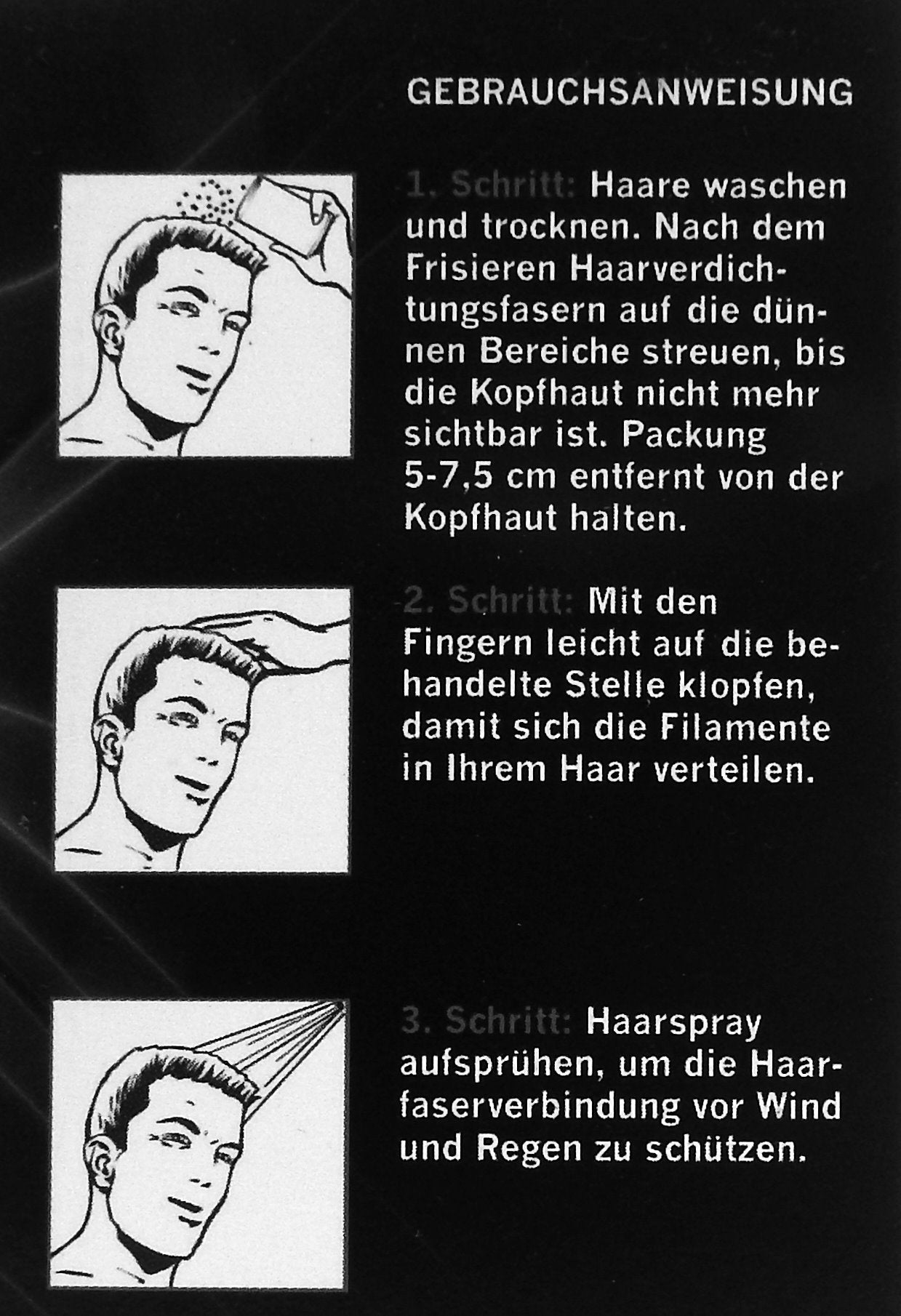 2x LALABS Hairpro Schütthaar Haarverdichter Streuhaare Pulver Haarfasern GRAU