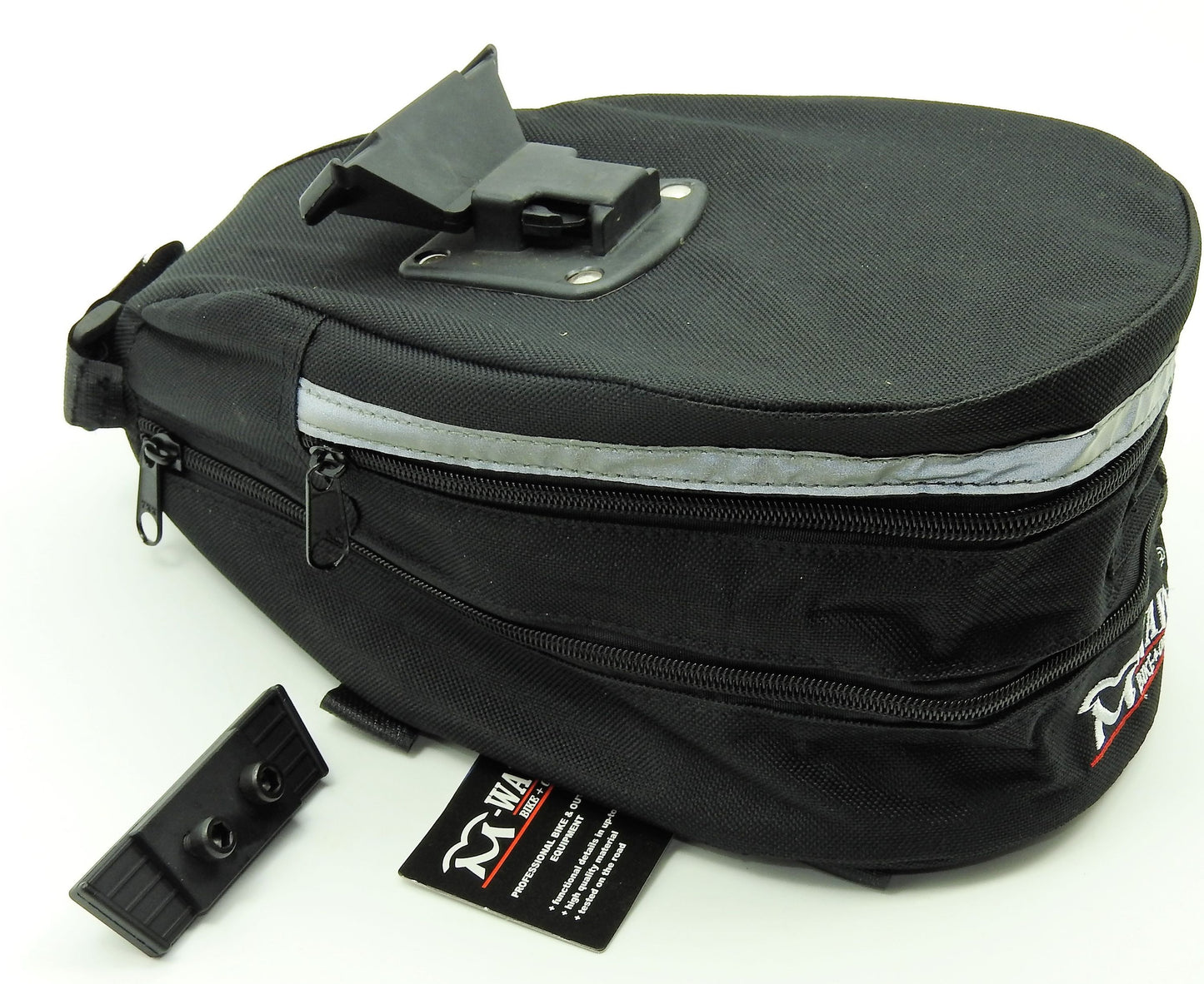 M-Wave Sattel Und Gepäckträgertasche mit CLIP-ON Halter Rücklichthalter