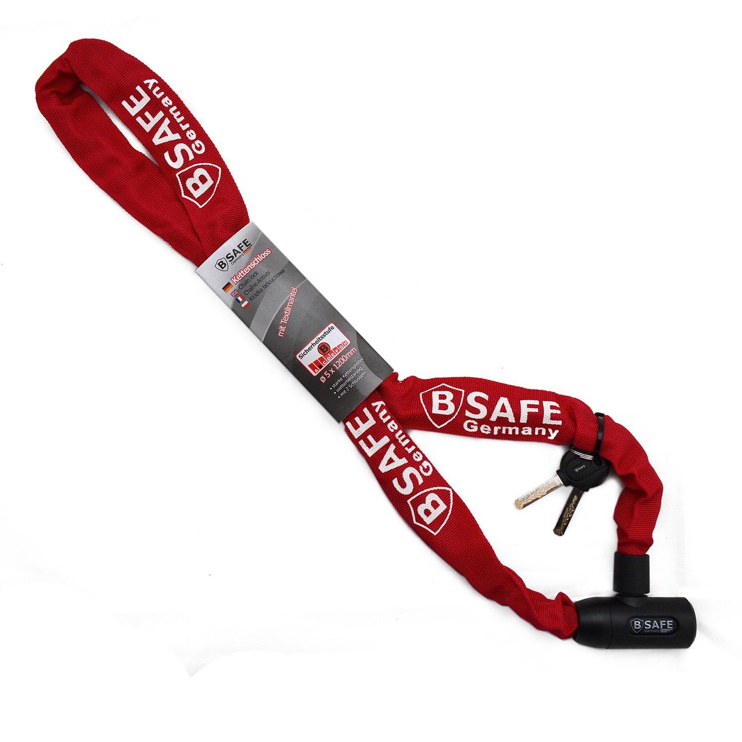 Fahrrad Schloss Kettenschloss Stahl Schloss Panzerschloss Sicherheitsschloss