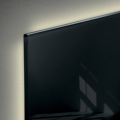 Sigel GL400 Glas Magnetboard LED Beleuchtung 48x48 Magnettafel Board schwarz