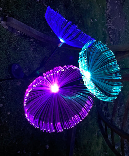 LED Solar Gartenstecker 98cm Löwenzahn farbwechsel Solarlampe Garten Lampe