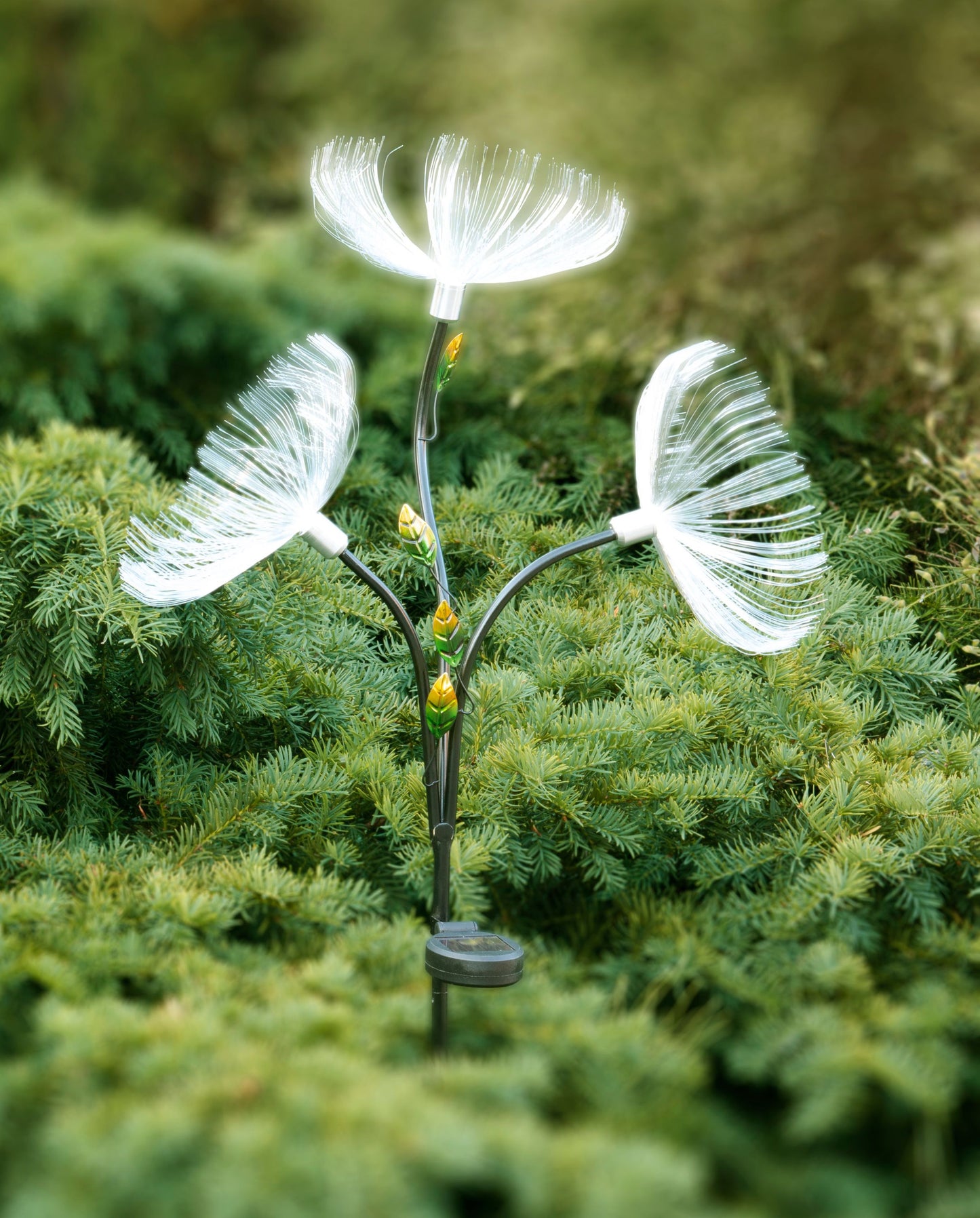 LED Solar Gartenstecker 98cm Löwenzahn farbwechsel Solarlampe Garten Lampe