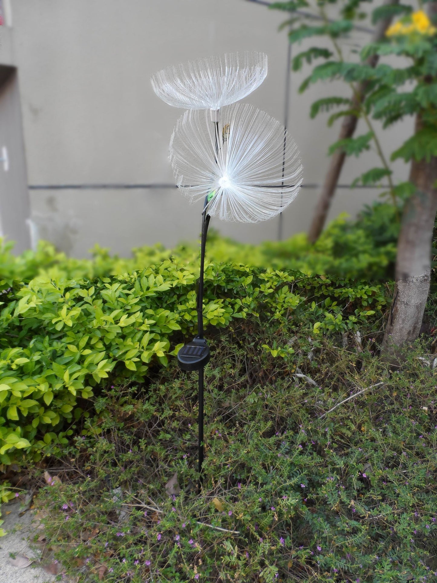 LED Solar Gartenstecker 98cm Löwenzahn farbwechsel Solarlampe Garten Lampe