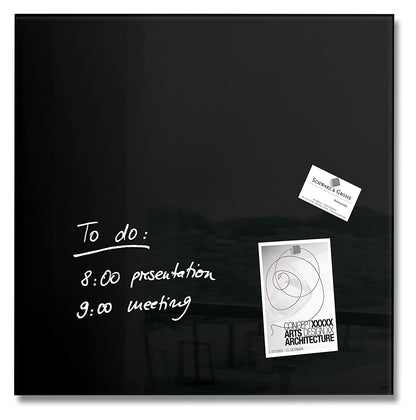 Sigel Glas Magnettafel GL110 48x48 Board Magnetwand Pinnwand Memoboard schwarz