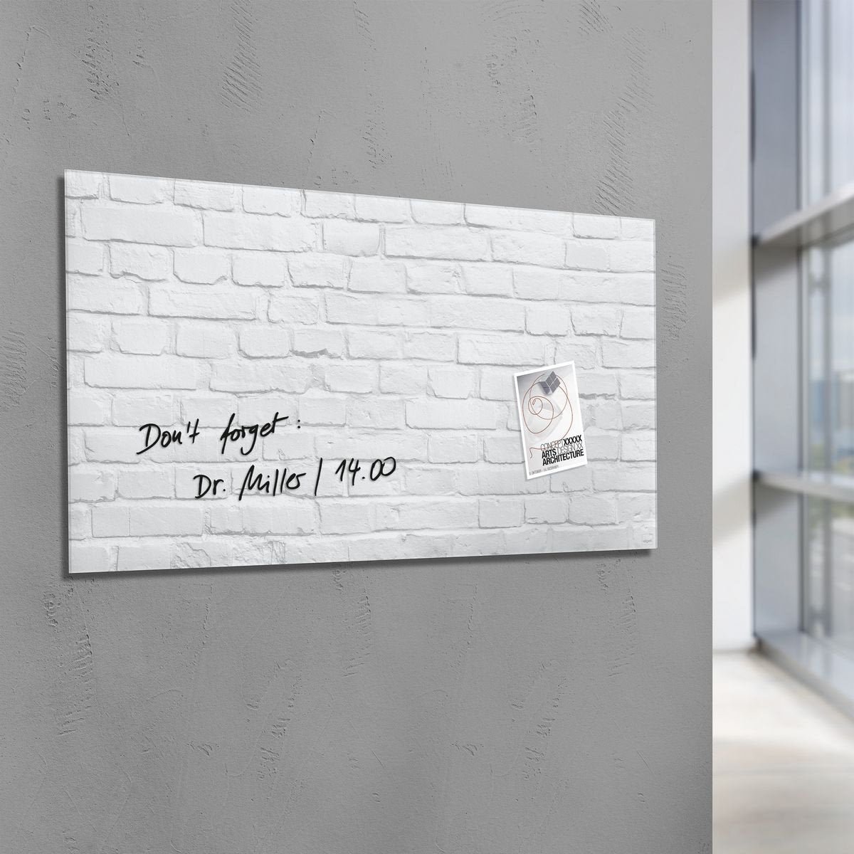 Sigel Glas Magnetboard Artverum 91x46 Whiteboard Magnet Wand Tafel Memoboard