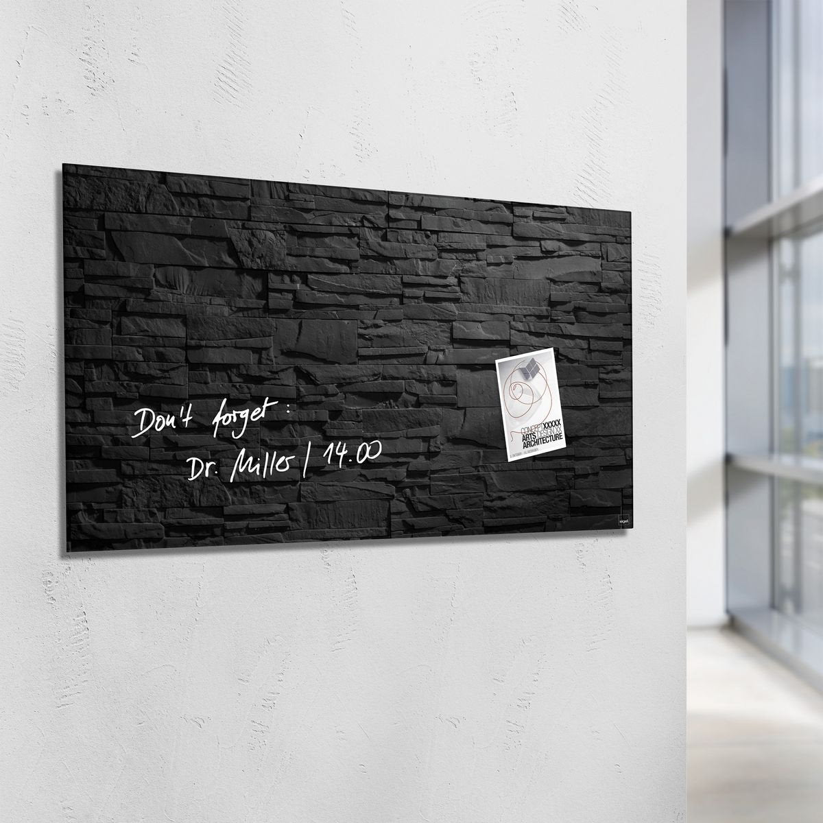 Sigel Glas Magnetboard Artverum 91x46 Whiteboard Magnet Wand Tafel Memoboard
