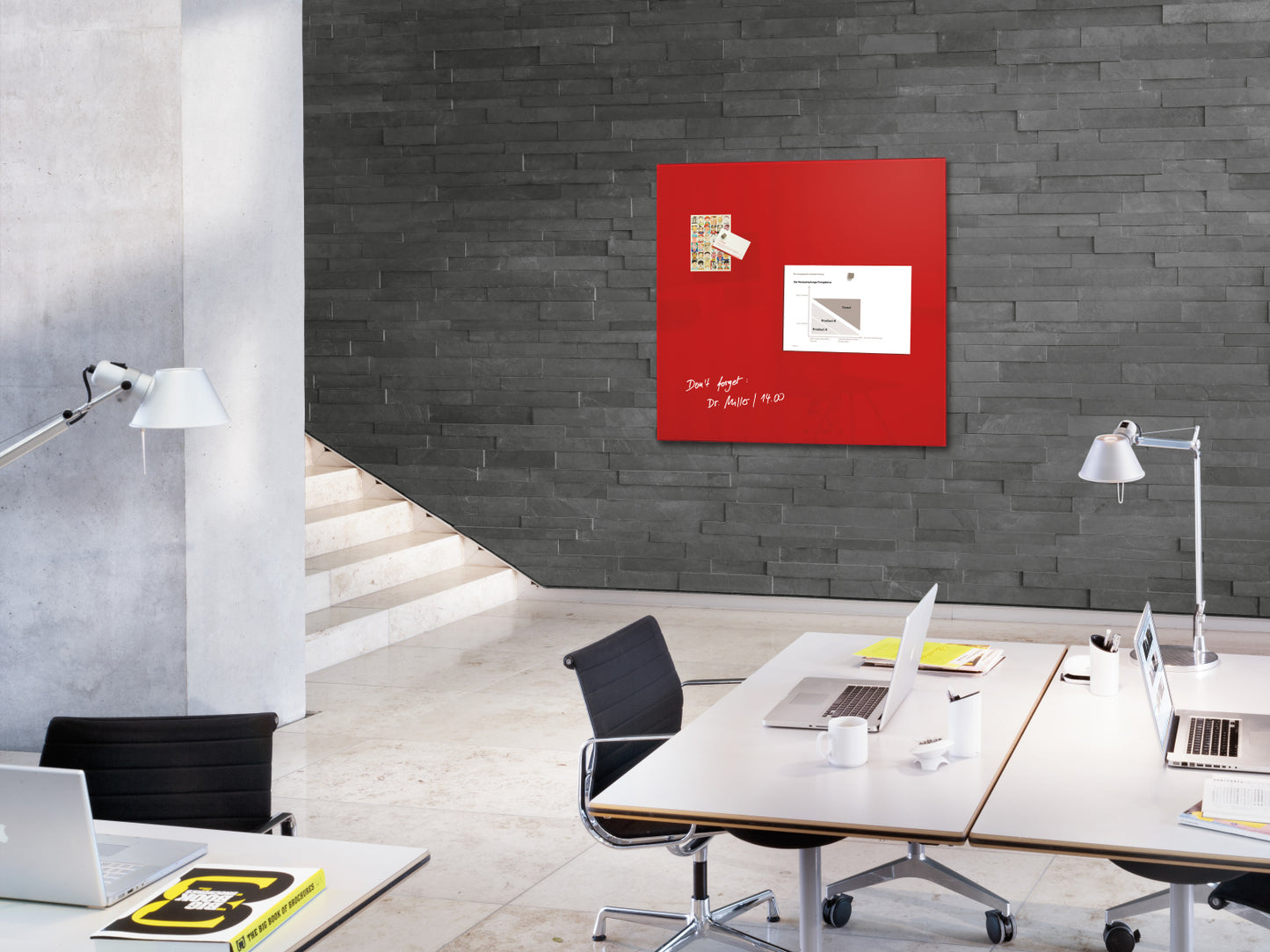Sigel Glas Magnetboard Artverum 100x100 cm Magnet Tafel Whiteboard Memo Board