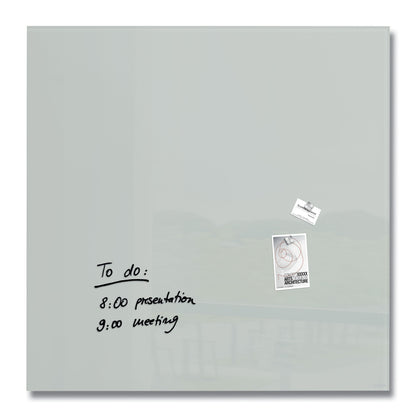 SIGEL GL203 Glas Whiteboard Artverum grau 100x100 cm Magnetboard Magnettafel