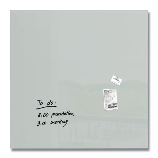 SIGEL GL203 Glas Whiteboard Artverum grau 100x100 cm Magnetboard Magnettafel
