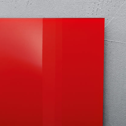 SIGEL GL212 Glas Whiteboard Artverum rot 120x90 cm Magnetboard Magnettafel