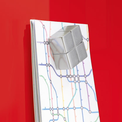 SIGEL GL212 Glas Whiteboard Artverum rot 120x90 cm Magnetboard Magnettafel