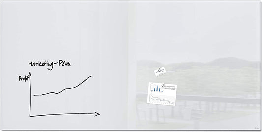 Sigel GL225 Glas Whiteboard Artverum super-weiß 200x100 cm Magnettafel Board