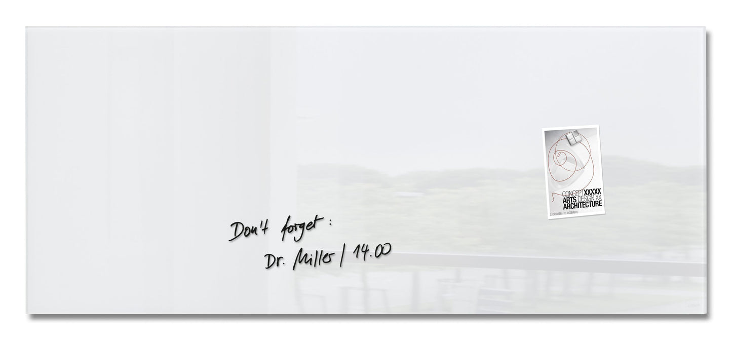 Sigel Glas Magnetboard Artverum 130x55 cm Magnet Tafel Whiteboard Board