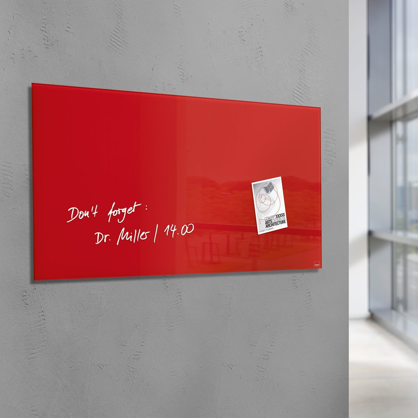 Sigel Glas Magnetboard Artverum 130x55 cm Magnet Tafel Whiteboard Board