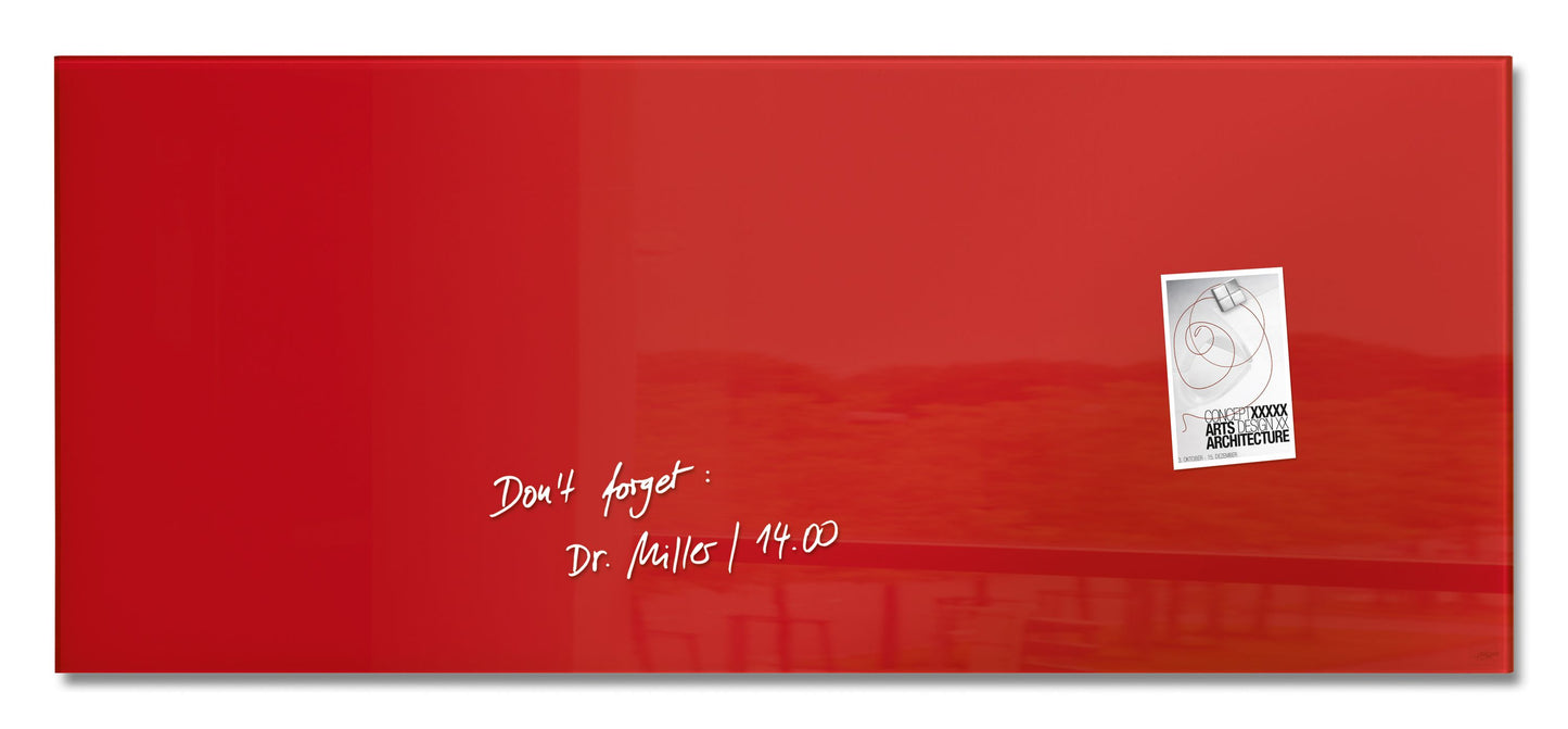 Sigel Glas Magnetboard Artverum 130x55 cm Magnet Tafel Whiteboard Board