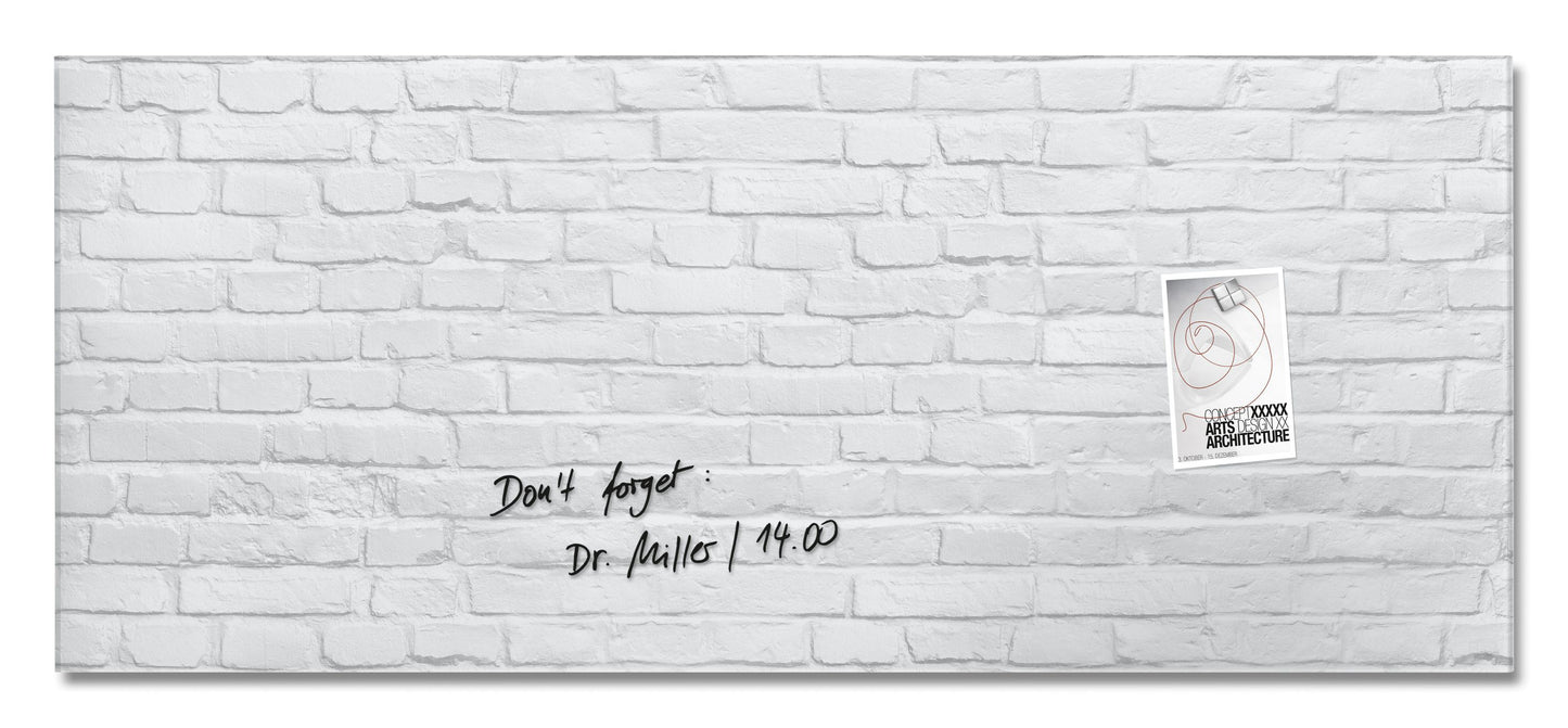 Sigel Glas Magnetboard Artverum 130x55 cm Magnet Tafel Whiteboard Board