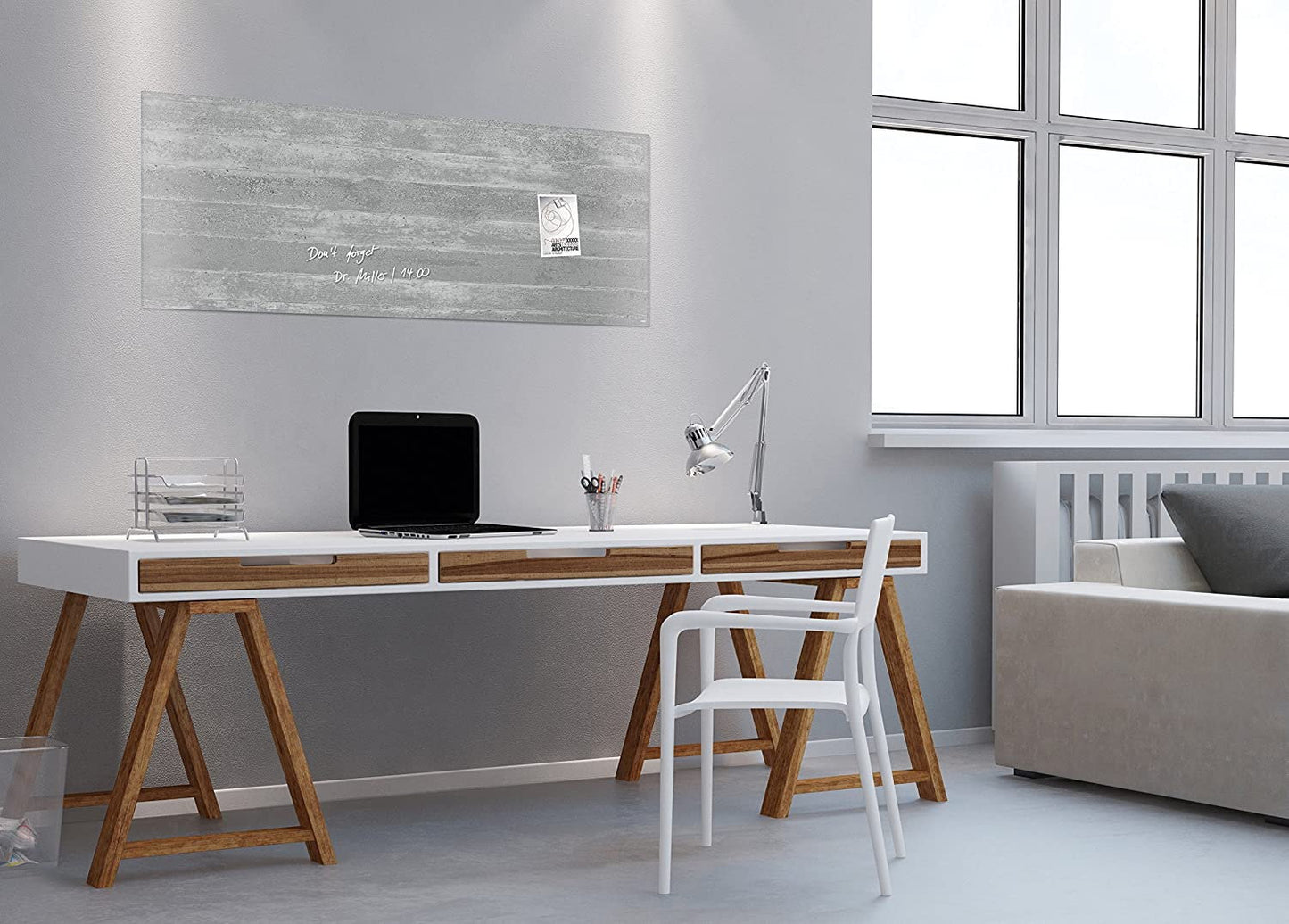 Sigel Glas Magnetboard Artverum GL248 Pinnwand 130x55cm Glasboard Magnet Tafel