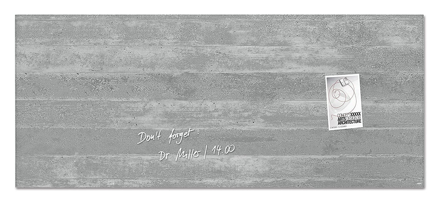 Sigel Glas Magnetboard Artverum GL248 Pinnwand 130x55cm Glasboard Magnet Tafel