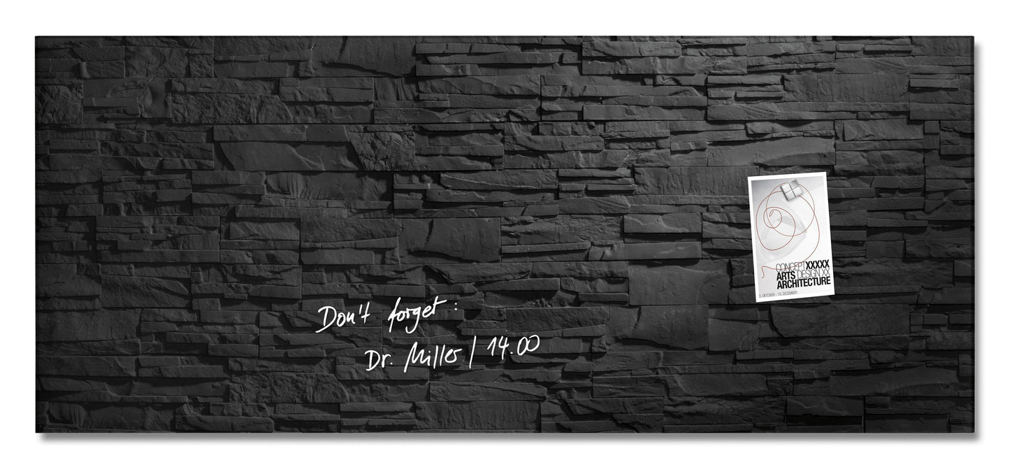 Sigel Glas Magnetboard Artverum 130x55 cm Magnet Tafel Whiteboard Board