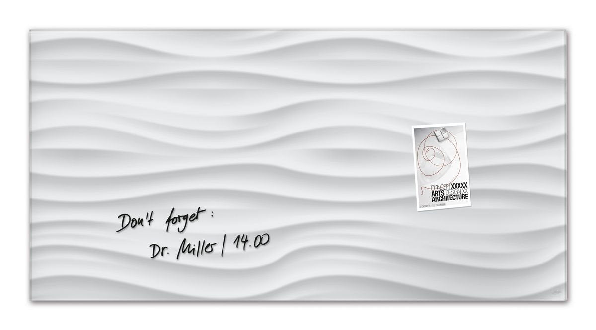 Sigel Glas Magnetboard Artverum 91x46 Whiteboard Magnet Wand Tafel Memoboard