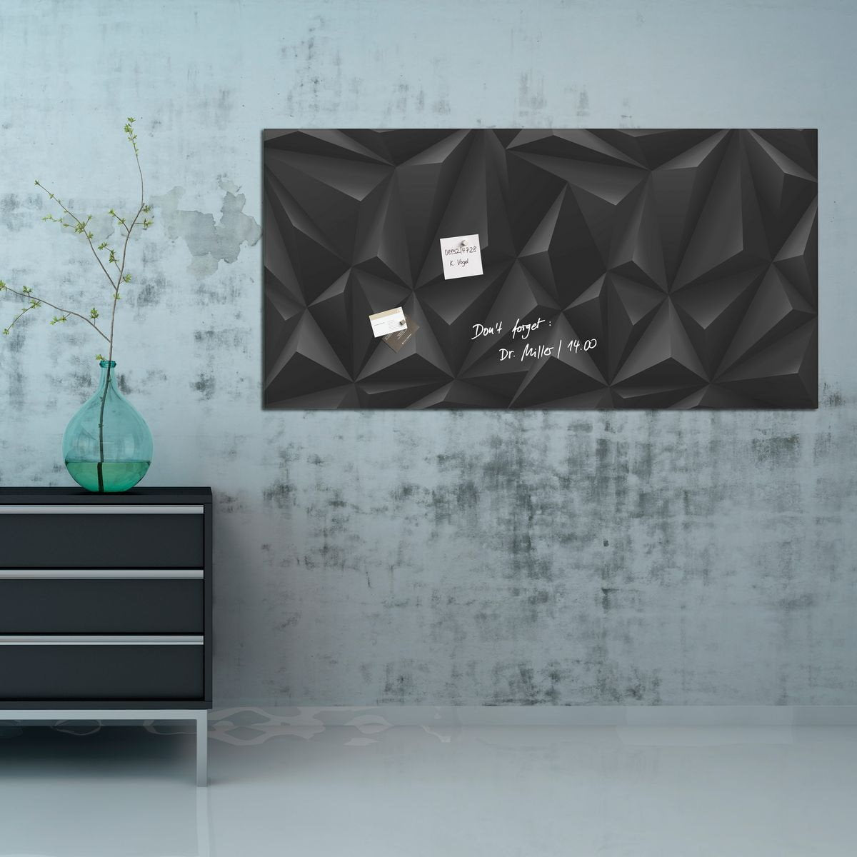 Sigel Glas Magnetboard Artverum 91x46 Whiteboard Magnet Wand Tafel Memoboard