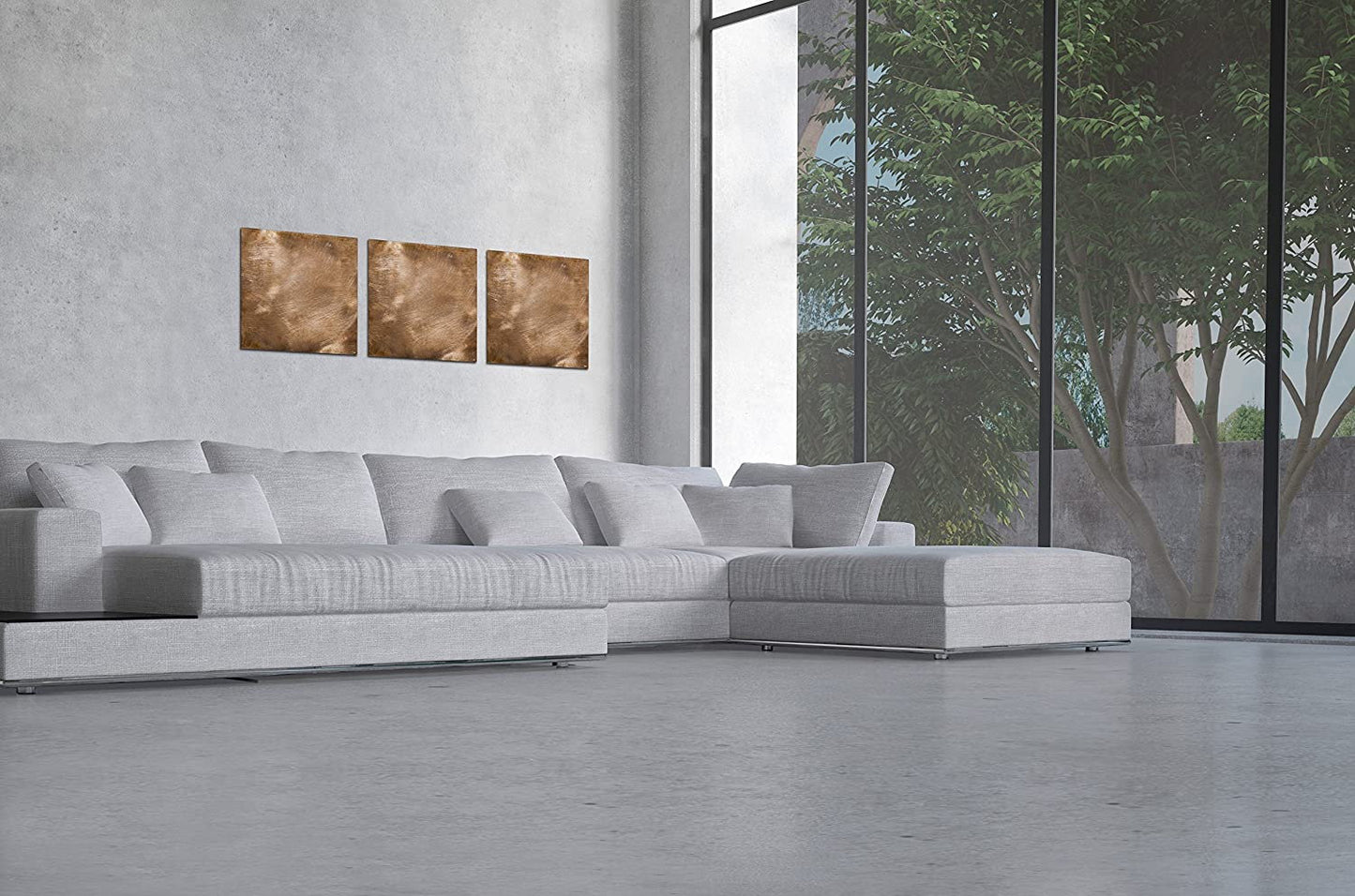 Sigel Glas Magnetboard Artverum GL262 48x48 Glasboard Magnet Tafel bronze