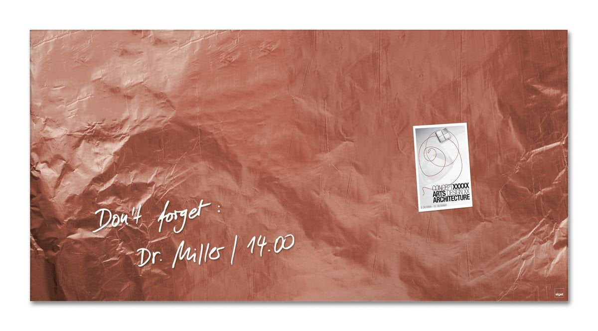 Sigel Glas Magnetboard Artverum 91x46 Whiteboard Magnet Wand Tafel Memoboard
