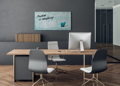 Sigel GL287 Glas Magnettafel Artverum Turquoise Wall 91x46 türkis Magnetboard
