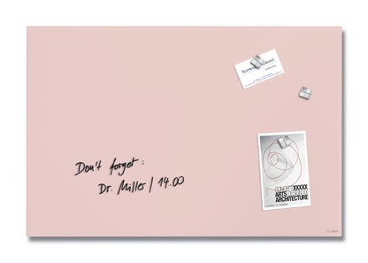 Sigel GL514 Glas Magnettafel Artverum 60x40 rosé Magnetboard Board Tafel Memo