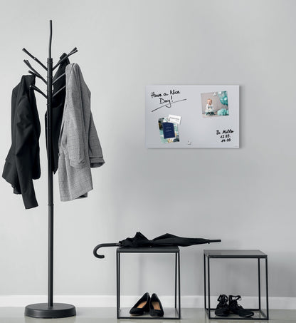 Sigel GL516 Glas Magnettafel Artverum 60x40 hellgrau Magnetboard BoardTafel Memo
