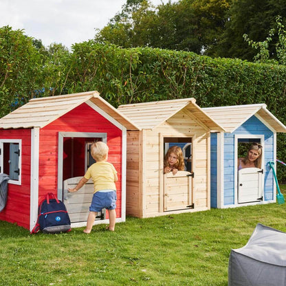 Holz Gartenhäuschen Lotti rot Schwedenhaus Kinder Spielhaus Gartenhaus Holzhaus
